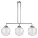 Franklin Restoration Three Light Island Pendant in Polished Chrome (405|213-PC-G204-12)