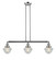 Franklin Restoration Three Light Island Pendant in Polished Nickel (405|213-PN-G534)