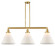 Franklin Restoration LED Island Pendant in Satin Gold (405|213-SG-G41-L-LED)