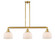 Franklin Restoration LED Island Pendant in Satin Gold (405|213-SG-G71-LED)