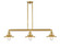 Franklin Restoration Three Light Island Pendant in Satin Gold (405|213-SG-M4)