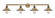 Franklin Restoration Four Light Bath Vanity in Brushed Brass (405|215-BB-M4)