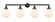 Franklin Restoration Four Light Bath Vanity in Matte Black (405|215-BK-G201-8)