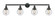 Franklin Restoration LED Bath Vanity in Matte Black (405|215-BK-G204-6-LED)