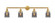 Franklin Restoration LED Bath Vanity in Satin Gold (405|215-SG-G53-LED)