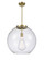 Ballston LED Pendant in Antique Brass (405|221-1S-AB-G122-18-LED)