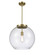 Ballston One Light Pendant in Antique Brass (405|221-1S-AB-G124-16)