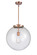 Franklin Restoration LED Pendant in Antique Copper (405|221-1S-AC-G204-16-LED)