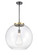 Essex One Light Pendant in Black Antique Brass (405|221-1S-BAB-G124-18)