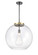 Essex LED Pendant in Black Antique Brass (405|221-1S-BAB-G124-18-LED)