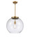 Essex One Light Pendant in Brushed Brass (405|221-1S-BB-G122-16)