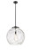 Essex One Light Pendant in Matte Black (405|221-1S-BK-G1215-18)