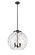 Essex Three Light Pendant in Matte Black (405|221-3S-BK-G1215-16)