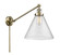 Franklin Restoration One Light Swing Arm Lamp in Antique Brass (405|237-AB-G44-L)
