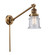Franklin Restoration LED Swing Arm Lamp in Brushed Brass (405|237-BB-G184S-LED)