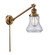 Franklin Restoration One Light Swing Arm Lamp in Brushed Brass (405|237-BB-G192)