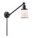 Franklin Restoration One Light Swing Arm Lamp in Matte Black (405|237-BK-G181S)