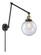 Franklin Restoration One Light Swing Arm Lamp in Black Antique Brass (405|238-BAB-G204-8)