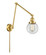 Franklin Restoration One Light Swing Arm Lamp in Satin Gold (405|238-SG-G202-6)