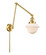 Franklin Restoration One Light Swing Arm Lamp in Satin Gold (405|238-SG-G531) Franklin Restoration One Light Swing Arm Lamp in Satin Gold (405|238-SG-G531)