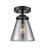 Nouveau LED Semi-Flush Mount in Oil Rubbed Bronze (405|284-1C-OB-G63-LED)