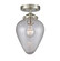 Nouveau One Light Semi-Flush Mount in Brushed Satin Nickel (405|284-1C-SN-G165)