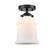 Nouveau LED Semi-Flush Mount in Brushed Satin Nickel (405|284-1C-SN-G181-LED)