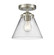 Nouveau One Light Semi-Flush Mount in Brushed Satin Nickel (405|284-1C-SN-G42)