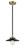 Nouveau LED Mini Pendant in Black Antique Brass (405|284-1S-BAB-M6-BK-LED)