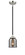 Nouveau One Light Mini Pendant in Black Polished Nickel (405|284-1S-BPN-G53)
