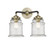 Nouveau LED Bath Vanity in Black Antique Brass (405|284-2W-BAB-G184-LED)
