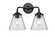 Nouveau Two Light Bath Vanity in Oil Rubbed Bronze (405|284-2W-OB-G62)