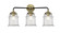 Nouveau Three Light Bath Vanity in Black Antique Brass (405|284-3W-BAB-G184)