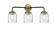Nouveau LED Bath Vanity in Black Antique Brass (405|284-3W-BAB-G54-LED)