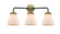 Nouveau Three Light Bath Vanity in Black Antique Brass (405|284-3W-BAB-G61)