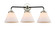 Nouveau Three Light Bath Vanity in Black Polished Nickel (405|284-3W-BPN-G41)