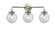 Nouveau Three Light Bath Vanity in Brushed Satin Nickel (405|284-3W-SN-G202-6)