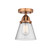 Nouveau 2 LED Semi-Flush Mount in Antique Copper (405|288-1C-AC-G64-LED)