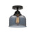 Nouveau 2 LED Semi-Flush Mount in Matte Black (405|288-1C-BK-G73-LED)