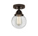 Nouveau 2 LED Semi-Flush Mount in Oil Rubbed Bronze (405|288-1C-OB-G202-6-LED)