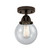 Nouveau 2 LED Semi-Flush Mount in Oil Rubbed Bronze (405|288-1C-OB-G204-6-LED)