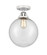 Nouveau 2 LED Semi-Flush Mount in Polished Chrome (405|288-1C-PC-G204-10-LED)