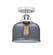 Nouveau 2 LED Semi-Flush Mount in Polished Chrome (405|288-1C-PC-G73-LED)