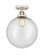 Nouveau 2 One Light Semi-Flush Mount in Polished Nickel (405|288-1C-PN-G204-12)