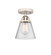 Nouveau 2 One Light Semi-Flush Mount in Polished Nickel (405|288-1C-PN-G64)