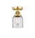 Nouveau 2 One Light Semi-Flush Mount in Satin Gold (405|288-1C-SG-G52)