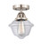 Nouveau 2 LED Semi-Flush Mount in Brushed Satin Nickel (405|288-1C-SN-G532-LED)