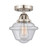 Nouveau 2 One Light Semi-Flush Mount in Brushed Satin Nickel (405|288-1C-SN-G534)