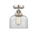 Nouveau 2 One Light Semi-Flush Mount in Brushed Satin Nickel (405|288-1C-SN-G72)
