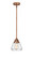 Nouveau 2 One Light Mini Pendant in Antique Copper (405|288-1S-AC-G172)